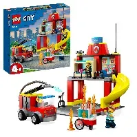 Bilde av LEGO City - Brannstasjon og brannbil (60375) - Leker