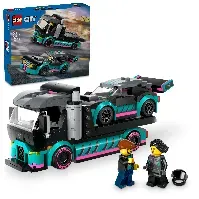 Bilde av LEGO City - Racerbil og transporttrailer (60406) - Leker