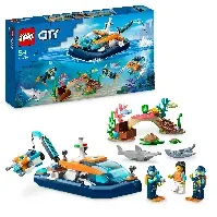 Bilde av LEGO City - Utforskere og dykkerbåt (60377) - Leker