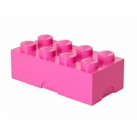 Bilde av LEGO Lunch Box - Matlagringsbeholder - kubus - medium rosa Kjøkkenutstyr - lunsj - Matboks