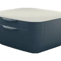 Bilde av LEITZ Cozy skuffeboks, 2 skuffer, grå/lys grå for DIN A4 format, lys grå lokk, matt overflate, - 1 stk (5357-00-89) interiørdesign - Oppbevaringsmøbler - Hengemappevågner