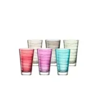 Bilde av LEONARDO 047285, Flerfarget, Glass, 6 stykker, Kjegle, 244 mm, 160 mm Utendørs lek - Basseng & vannlek - Svømmebriller og dykkermasker