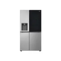Bilde av LG GSGV80PYLD - Kjøleskap/fryser - side-ved-side med vannautomat, isdispenser - Wi-Fi - bredde: 91.3 cm - dybde: 73.5 cm - høyde: 179 cm - 635 liter - Klasse D - prime silver Hvitevarer - Kjøl og frys - Side-by-Side