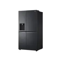 Bilde av LG GSLV71MCLE - Kjøleskap/fryser - side-ved-side med vannautomat, isdispenser - Wi-Fi - bredde: 91.3 cm - dybde: 73.5 cm - høyde: 179 cm - 635 liter - Klasse E - mattsvart stål Hvitevarer - Kjøl og frys - Side-by-Side