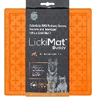 Bilde av LICKI MAT - Dog Bowl Buddy Orange 20X20Cm - (645.5350) - Kjæledyr og utstyr