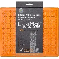 Bilde av LICKI MAT - Dog Bowl Buddy Xl Orange 30,5X25,5Cm - (645.5380) - Kjæledyr og utstyr