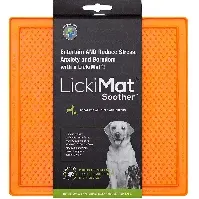 Bilde av LICKI MAT - Dog Bowl Soother Orange 20X20Cm - (645.5340) - Kjæledyr og utstyr