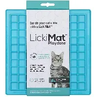 Bilde av LICKIMAT - Cat Playdate Light Blue 20X20Cm - (785.5330) - Kjæledyr og utstyr