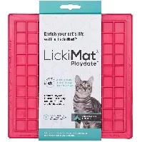Bilde av LICKIMAT - Cat Playdate Pink 20X20Cm - (785.5332) - Kjæledyr og utstyr