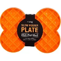 Bilde av LICKIMAT - Dog Lick mat Slow Feeder Plate Orange 35X26X3Cm - (645.5400) - Kjæledyr og utstyr