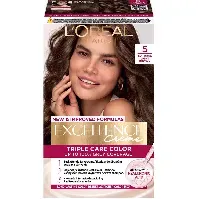 Bilde av L'Oréal Paris Excellence Crème 5 Ljusbrun 1 st Hårpleie - Hårfarge & toning - Hårfarge