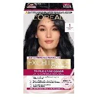 Bilde av L'Oréal Paris Excellence Creme 1 Black Hårpleie - Hårfarge - Permanent hårfarge