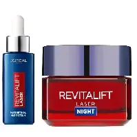 Bilde av L'Oréal Paris - Revitalift Filler Retinol Night Serum 30 ml + Revitalift Laser Advanced Anti-Ageing Care Night Cream 50 ml - Skjønnhet