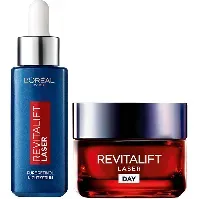 Bilde av L'Oréal Paris Revitalift Laser Day Cream 50 ml + Pure Retinol Night Serum 30 ml Hudpleie - Pakkedeals