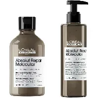 Bilde av L'Oréal Professionnel Absolut Repair Molecular Shampoo & Rinse-Out Serum 300 ml + 250 ml Hårpleie - Pakkedeals