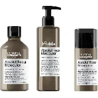 Bilde av L'Oréal Professionnel Absolut Repair Molecular Shampoo, Rinse-Out Serum & Leave-In 300ml + 250ml +100ml Hårpleie - Pakkedeals