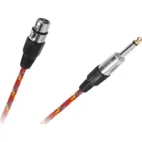 Bilde av LP Microphone cable CANON socket-JACK plug 6.3mm 3m Hobby - Musikkintrumenter - Tilbehør