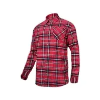 Bilde av Lahti Pro Cotton flanellskjorte, rød og marineblå, rutete, størrelse XL (L4180304) Klær og beskyttelse - Arbeidsklær - Arbeidsskjorter