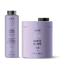 Bilde av Lakmé - Teknia White Silver Shampoo 1000 ml + Lakmé - Teknia White Silver Mask 1000 ml - Skjønnhet