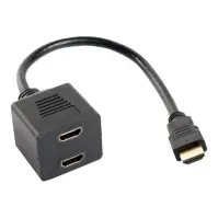 Bilde av Lanberg - HDMI-splitter - HDMI hann til HDMI hunn - 25 cm PC tilbehør - KVM og brytere - Switcher