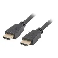 Bilde av Lanberg - High Speed - HDMI-kabel med Ethernet - HDMI hann til HDMI hann - 5 m - svart - 4K-støtte PC tilbehør - Kabler og adaptere - Videokabler og adaptere