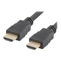 Bilde av Lanberg - High Speed - HDMI-kabel med Ethernet - HDMI hann til HDMI hann - 50 cm - skjermet - svart PC tilbehør - Kabler og adaptere - Videokabler og adaptere