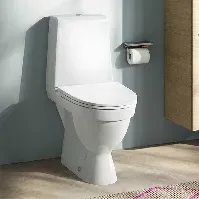 Bilde av Laufen Kompas E 827091 Toalett Rimless - Skjult S-lås Hvit Gulvstående toalett