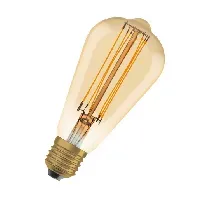 Bilde av Ledvance 1906 edison gull stud fil 470lm 5,8W/822 E27 dim LED filament