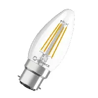 Bilde av Ledvance LED stearinlys filament 470lm 4W/827 B22d LED filament