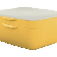 Bilde av Leitz 53570019 skrivebordshylle polystyren (PS) hvit - gul (53570019) interiørdesign - Oppbevaringsmøbler - Hengemappevågner
