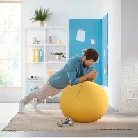 Bilde av Leitz Leitz Ergo Cosy aktiv balanseball, gul Kontorrekvisita,Sitteputer og fotstøtter,Ergonomi