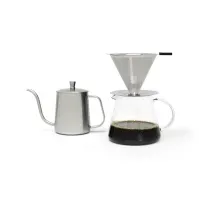 Bilde av Leopold Vienna LV113012, Kaffemaskin for puter, 0,5 l, Sølv, Gjennomsiktig, Glass, Rustfritt stål, 265 mm, 235 mm Kjøkkenapparater - Kaffe - Stempelkanner
