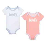Bilde av Levis Baby Poster Logo 2Pc Boxset Rosa/Hvit - Babyklær