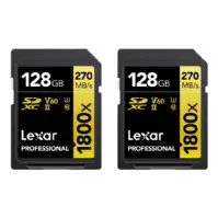 Bilde av Lexar Professional - Flashhukommelseskort - 128 GB Foto og video - Foto- og videotilbehør - Minnekort