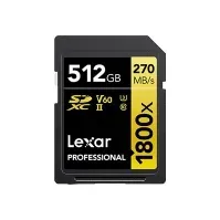 Bilde av Lexar Professional GOLD Series - Flashminnekort - 512 GB - Video Class V60 / UHS-II U3 / Class10 - 1800x - SDXC UHS-II Foto og video - Foto- og videotilbehør - Minnekort