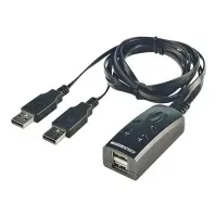 Bilde av Lindy 2 Port USB KM Switch - Tastatur/mus-switch - 2 x USB - stasjonær PC tilbehør - KVM og brytere - Switcher
