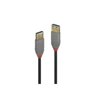 Bilde av Lindy 36763, 3 m, USB A, USB A, USB 3.2 Gen 1 (3.1 Gen 1), 5000 Mbit/s, Sort PC tilbehør - Kabler og adaptere - Datakabler