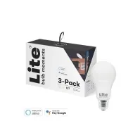 Bilde av Lite Bulb Moments A60 RGB 2700-6500K E27 9W Hvid og farve atmosfære 3 pakke Smart hjem - Merker - Lite Bulb Moments