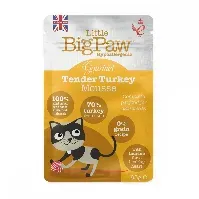 Bilde av Little BigPaw Gourmet Tender Turkey Mousse 85g Katt - Kattemat - Våtfôr