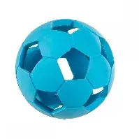 Bilde av Little&Bigger Fotball i Gummi Blå 6 cm Hund - Hundeleker - Ball til hund