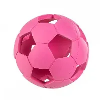 Bilde av Little&Bigger Fotball i Gummi Rosa 11 cm Hund - Hundeleker - Ball til hund