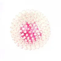 Bilde av Little&Bigger TPR Ball med pigger LED Rosa 8 cm Hund - Hundeleker - Ball til hund