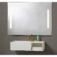 Bilde av Loevschall Godhavn speil med lys, 120x85 cm Baderom > Innredningen