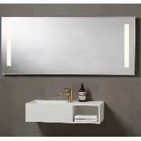 Bilde av Loevschall Godhavn speil med lys, 160x65 cm Baderom > Innredningen