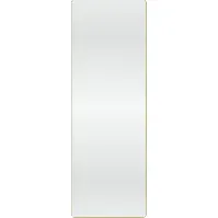 Bilde av Loevschall Refine Square speil, 55x160 cm, børstet messing Baderom > Innredningen