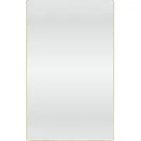 Bilde av Loevschall Refine Square speil, 75x120 cm, børstet messing Baderom > Innredningen