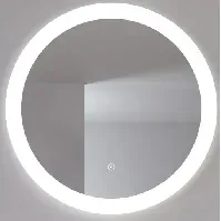 Bilde av Loevschall Vega speil med lys, dimbar, touch, Ø100 cm Baderom > Innredningen