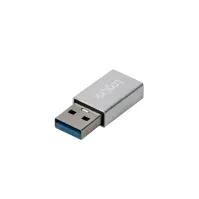 Bilde av LogiLink AU0056, USB Type-C, USB 3.2 Gen 1 (3.1 Gen 1), Hunkjønn, Sølv, Hankjønn, Hunkjønn PC tilbehør - Kabler og adaptere - Adaptere