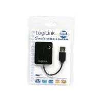 Bilde av LogiLink Smile USB2.0 4-Port Hub - Hub - 4 x USB 2.0 PC tilbehør - Kabler og adaptere - USB Huber