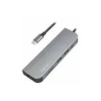 Bilde av LogiLink UA0343, USB 3.2 Gen 1 (3.1 Gen 1) Type-C, Aluminium, MicroSD (TransFlash), SD, HDMI, USB 3.2 Gen 1 (3.1 Gen 1) Type-A, USB 3.2 Gen 1 (3.1 Gen 1) Type-C, Android, 1 stykker PC tilbehør - Kabler og adaptere - USB Huber